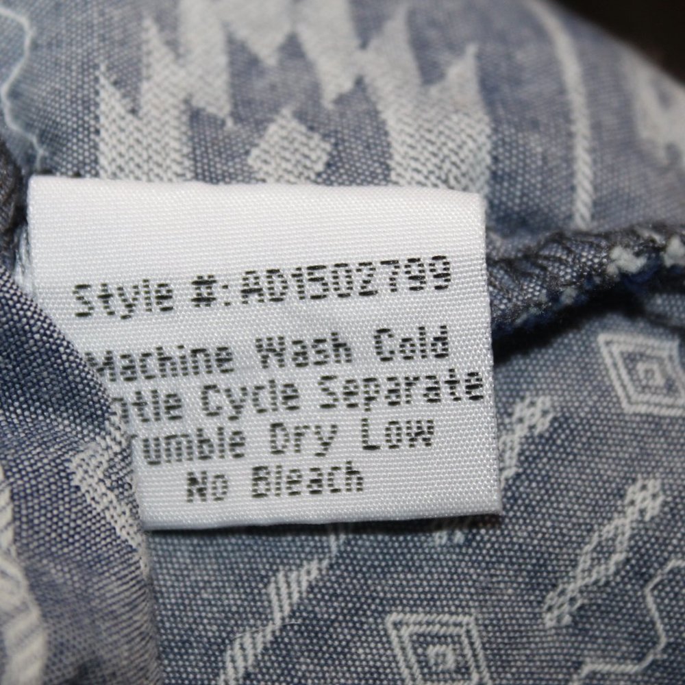 Adiktd Embroidered Western Pearl Snap Shirt Size Small - Picture 5 of 12